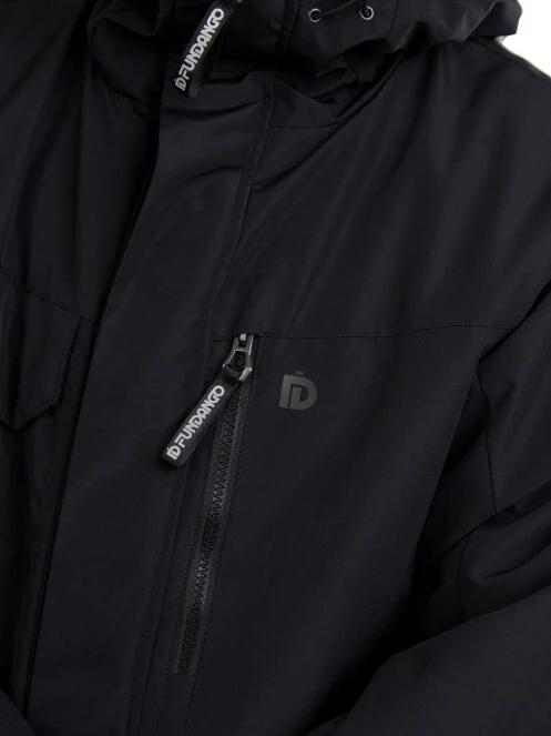 Fundango Perill Parka Jacket férfi utcai kabát fekete színben 5
