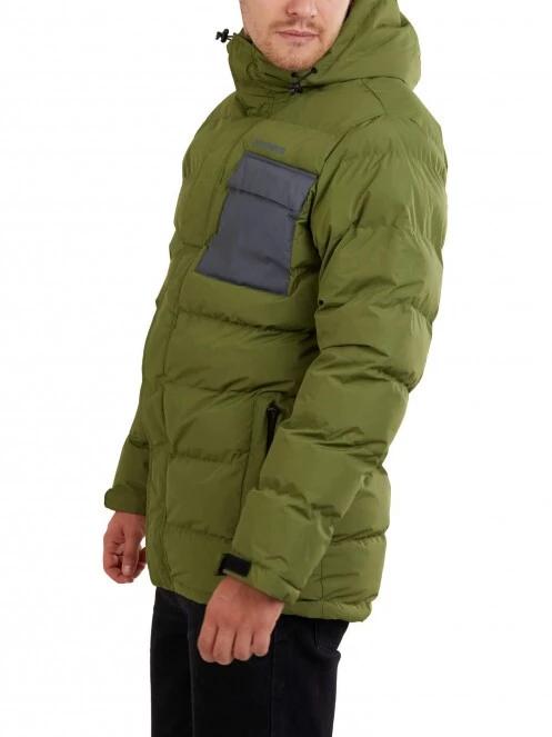 Fundango Lavis Padded Jacket férfi utcai kabát oliva színben 4