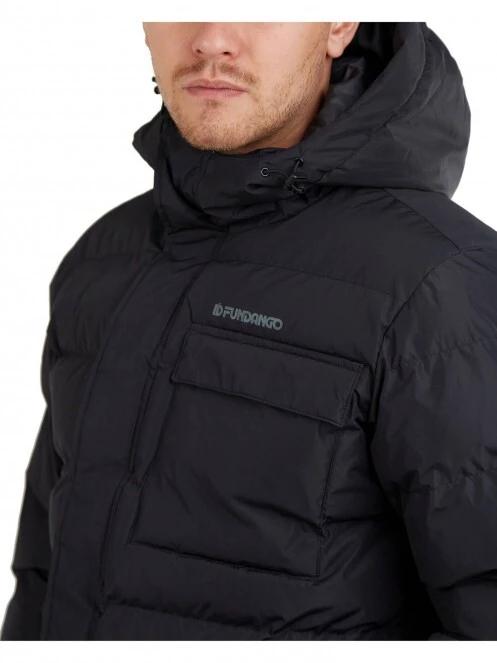 Fundango Lavis Padded Jacket férfi utcai kabát fekete színben 5