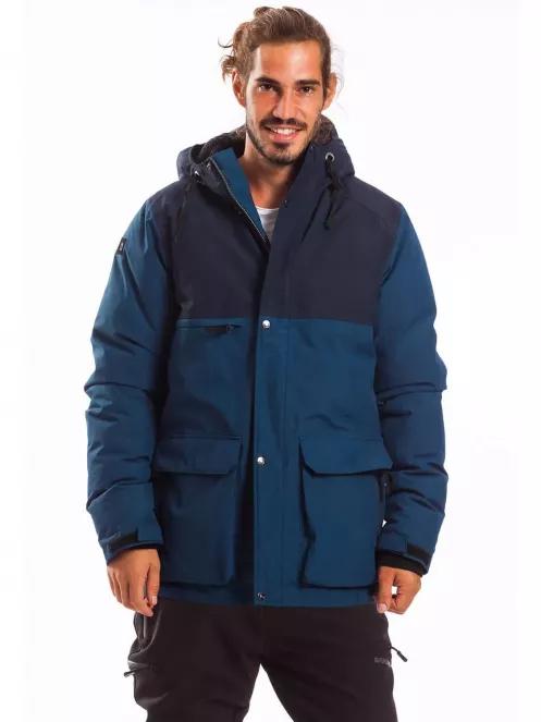 Fundango Severus férfi utcai kabát sötétkék színben 2