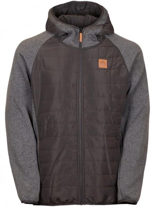 Fundango Obsidian Hybrid Jacket férfi polár pulóver fekete színben 9