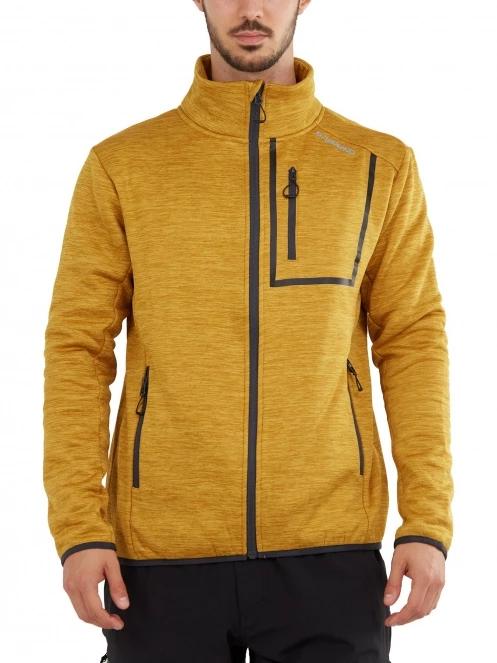 Fundango Jefferson Fleece Jacket férfi polár pulóver barna színben 2