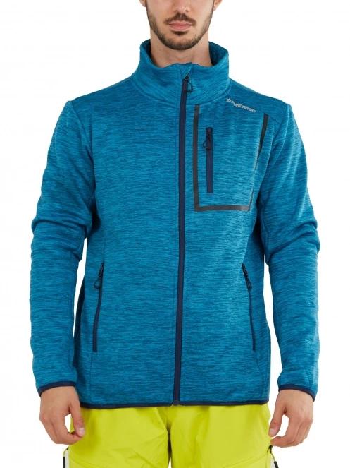 Fundango Jefferson Fleece Jacket férfi polár pulóver kék színben 2