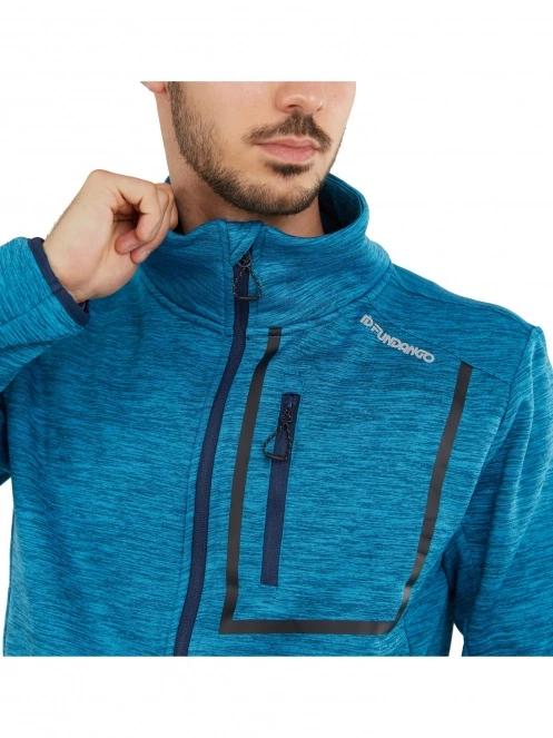 Fundango Jefferson Fleece Jacket férfi polár pulóver kék színben 5