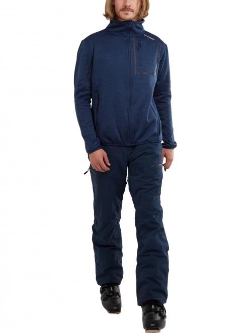 Fundango Jefferson Fleece Jacket férfi polár pulóver sötétkék színben 4