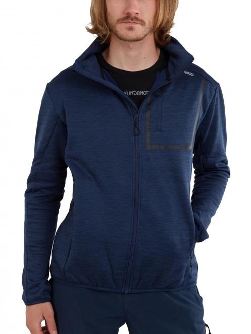 Fundango Jefferson Fleece Jacket férfi polár pulóver sötétkék színben 5