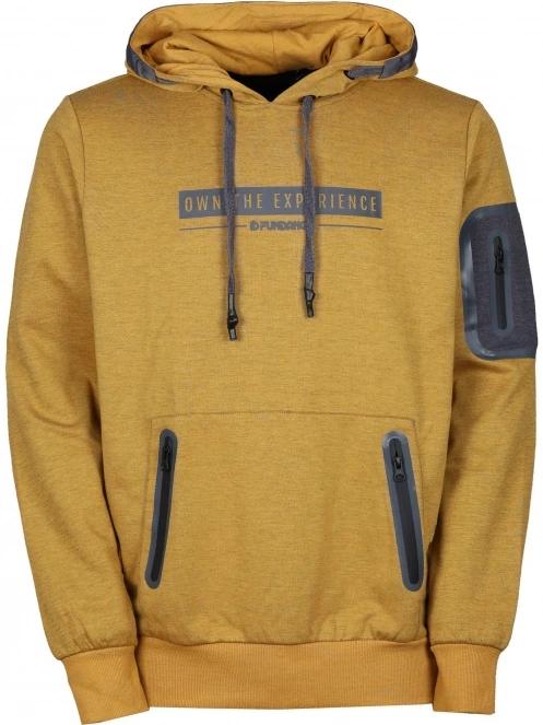 Fundango Force Tech Pullover férfi pulóver barna színben 9