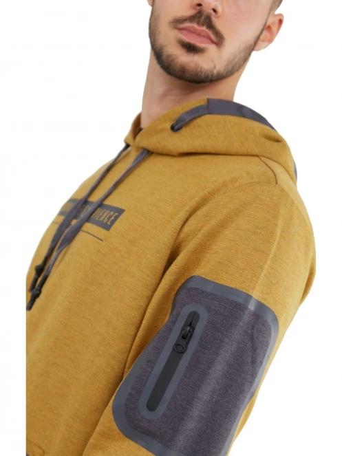 Fundango Force Tech Pullover férfi pulóver barna színben 7