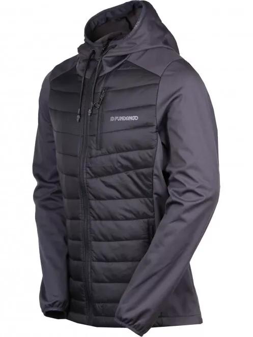 Fundango Vermont Hybrid Jacket férfi softshell kabát fekete színben 5