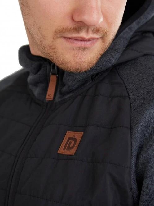 Fundango Obsidian Hybrid Jacket férfi utcai kabát fekete színben 4