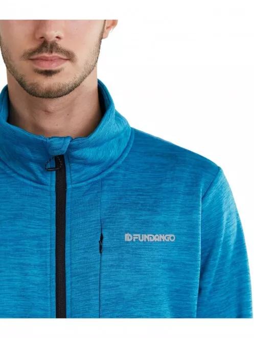 Fundango Jefferson Fleece Jacket férfi polár pulóver világoskék színben 4