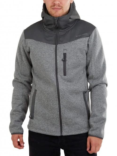 Fundango Ashford Insulated Fleece Jacket férfi utcai kabát szürke színben 2