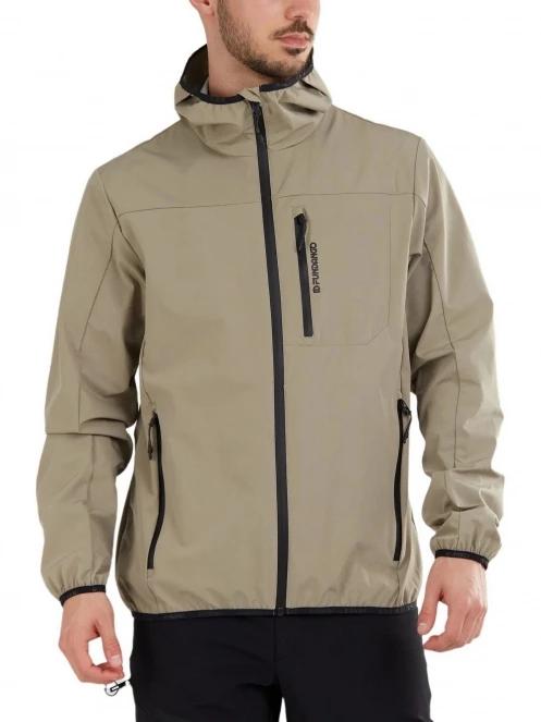 Fundango Alloy Hooded Softshell férfi softshell kabát homok színben 2