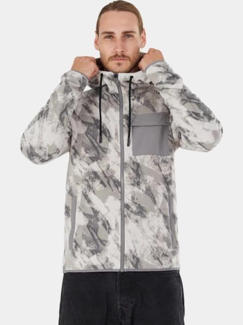 Fundango Nestor Fleece Jacket férfi polár pulóver szürke színben 5
