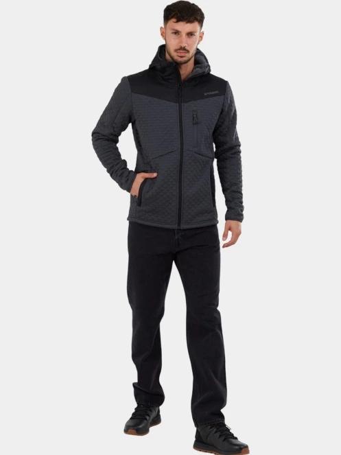 Fundango Ashford Insulated Fleece Jacket férfi polár pulóver szürke színben 4