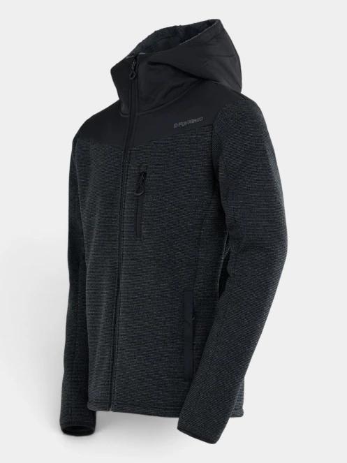 Fundango Ashford Insulated Fleece Jacket férfi polár pulóver szürke színben 10