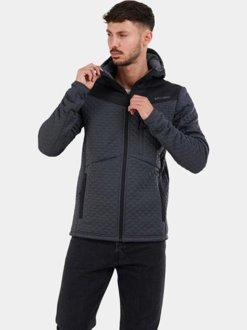 Fundango Ashford Insulated Fleece Jacket férfi polár pulóver szürke színben 5