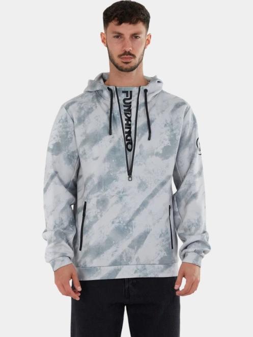 Fundango Astrea Tech Pullover férfi pulóver szürke színben 2