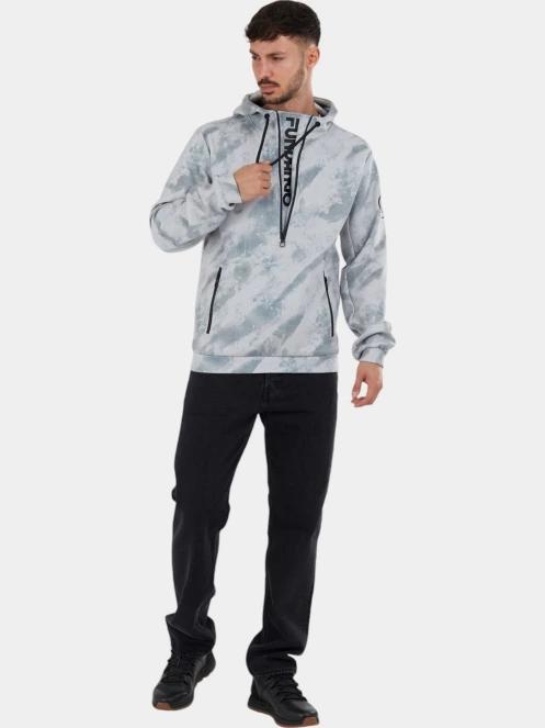 Fundango Astrea Tech Pullover férfi pulóver szürke színben 4