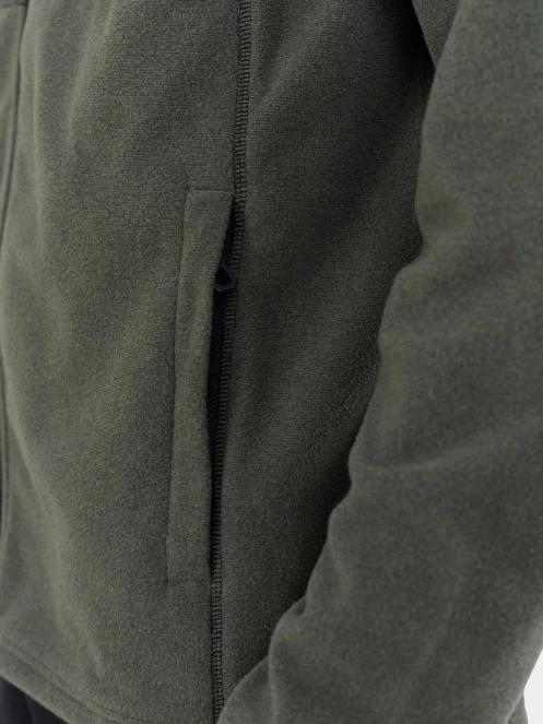 Fundango Jeffrey Fullzip Fleece férfi polár pulóver oliva színben 7