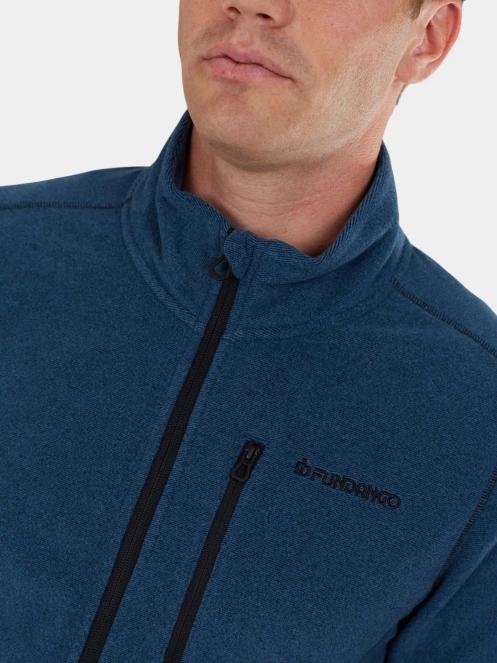 Fundango Jeffrey Fleece Jacket férfi polár pulóver sötétkék színben 6