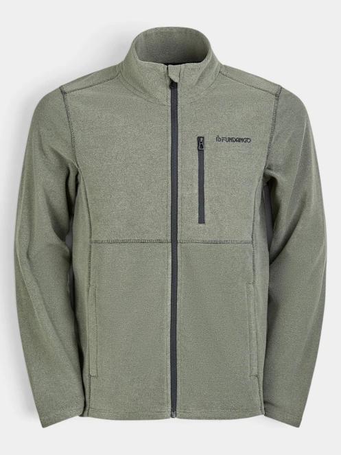 Fundango Jeffrey Fleece Jacket férfi polár pulóver oliva színben 9