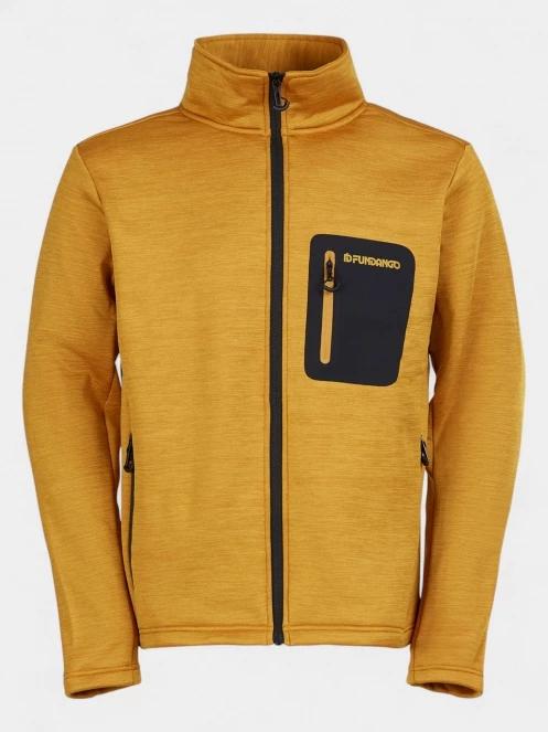Fundango Revolution Fullzip Fleece férfi polár pulóver sárga színben 9