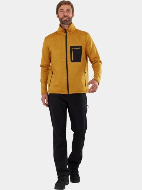 Fundango Revolution Fullzip Fleece férfi polár pulóver sárga színben 4