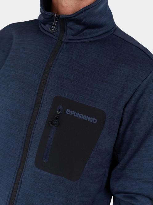 Fundango Revolution Fullzip Fleece férfi polár pulóver sötétkék színben 6