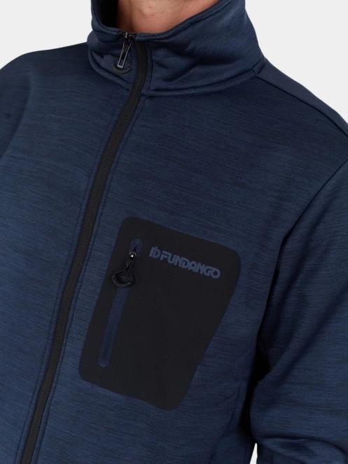 Fundango Revolution Fleece Jacket férfi polár pulóver sötétkék színben 6