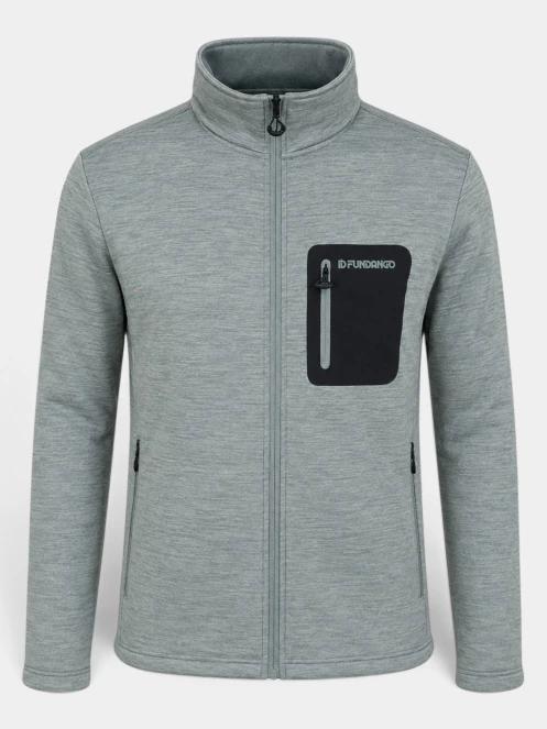 Fundango Revolution Fleece Jacket férfi polár pulóver zöld színben 10