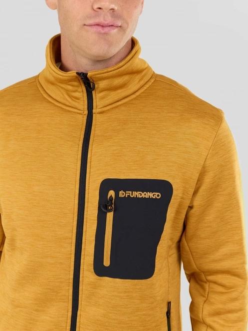 Fundango Revolution Fleece Jacket férfi polár pulóver sárga színben 5
