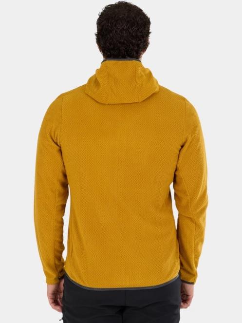 Fundango Nagano Full Zip Hoodie férfi hibrid felső sárga színben 3