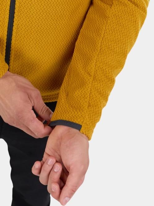 Fundango Nagano Full Zip Hoodie férfi hibrid felső sárga színben 6