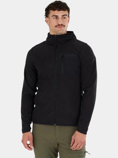 Fundango Nagano Full Zip Hoodie férfi hibrid felső fekete színben 2