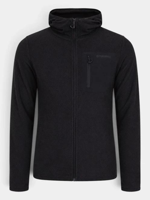 Fundango Nagano Full Zip Hoodie férfi hibrid felső fekete színben 10