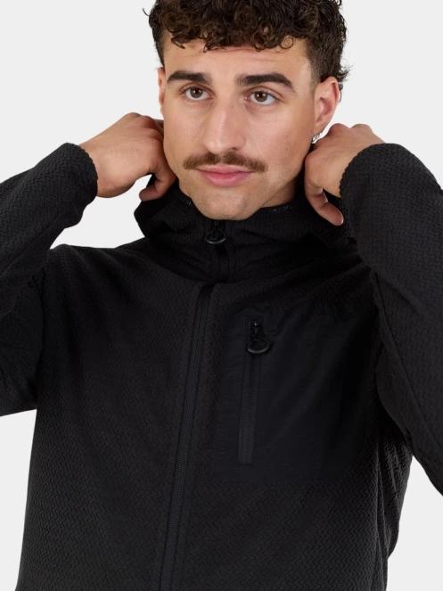 Fundango Nagano Full Zip Hoodie férfi hibrid felső fekete színben 8