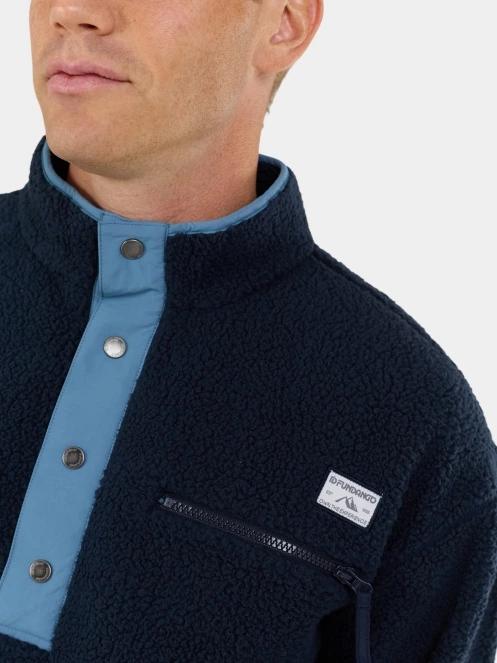 Fundango Phoenix Fleece Jacket férfi polár pulóver sötétkék színben 6