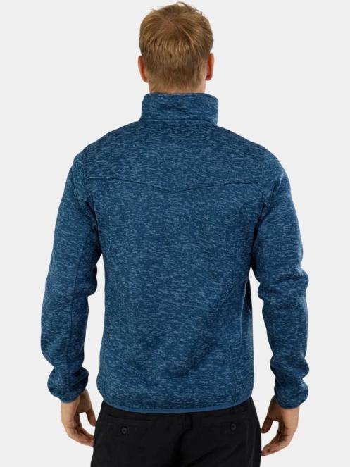 Fundango Cruz Knit Fleece Jacket férfi polár pulóver sötétkék színben 3