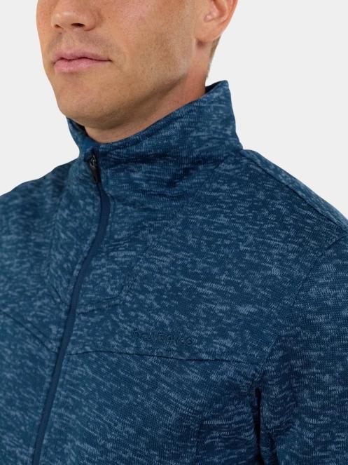 Fundango Cruz Knit Fleece Jacket férfi polár pulóver sötétkék színben 5