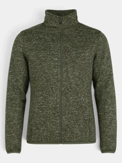 Fundango Cruz Knit Fleece Jacket férfi polár pulóver oliva színben 10