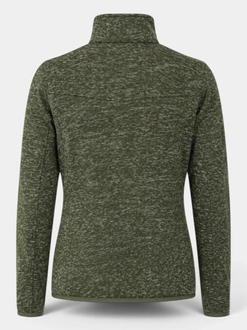 Fundango Cruz Knit Fleece Jacket férfi polár pulóver oliva színben 11