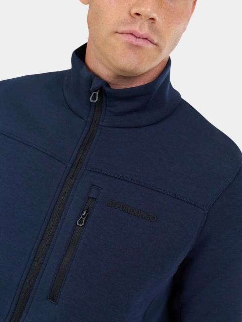 Fundango Soren Fleece Jacket férfi polár pulóver sötétkék színben 6