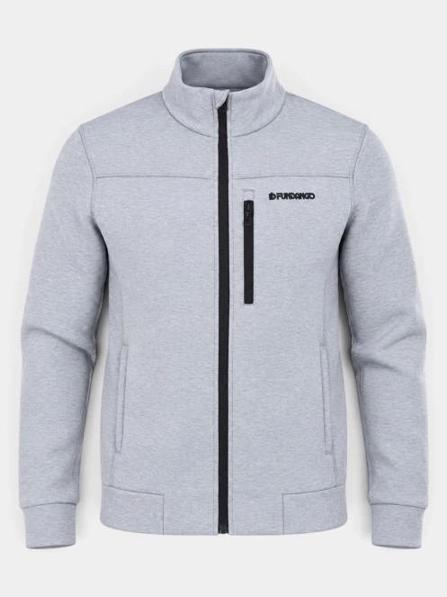 Fundango Soren Fleece Jacket férfi polár pulóver szürke színben 7