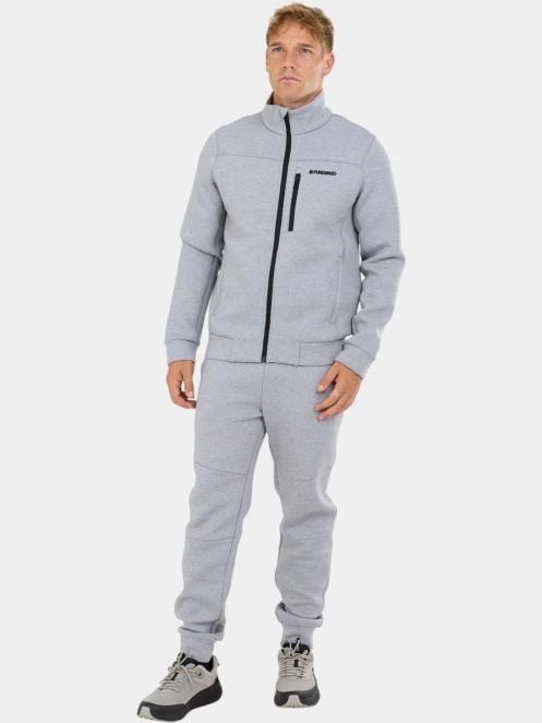 Fundango Soren Fleece Jacket férfi polár pulóver szürke színben 4
