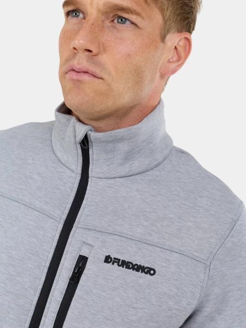 Fundango Soren Fleece Jacket férfi polár pulóver szürke színben 5