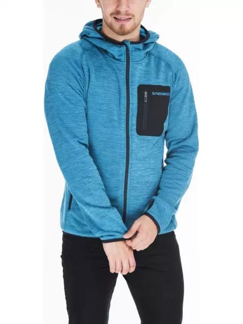 Fundango HERMON Hooded Fleece férfi polár pulóver kék színben 2