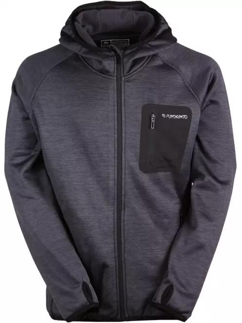 Fundango HERMON Hooded Fleece férfi polár pulóver fekete színben 4