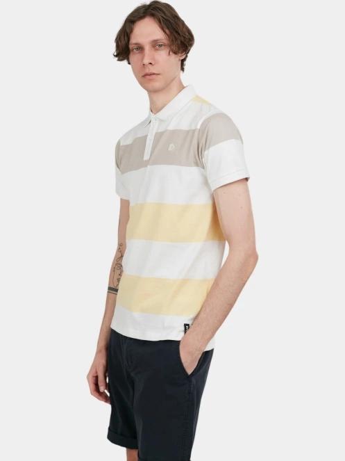 Fundango Incognito Stripe Poloshirt férfi galléros póló sárga színben 5