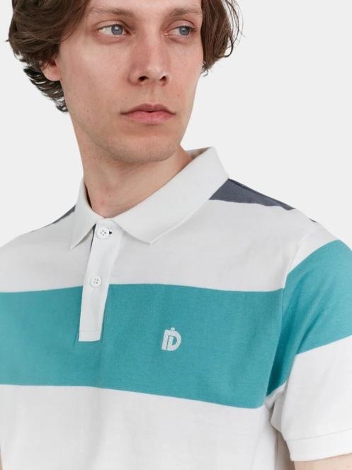 Fundango Incognito Stripe Poloshirt férfi galléros póló zöld színben 5